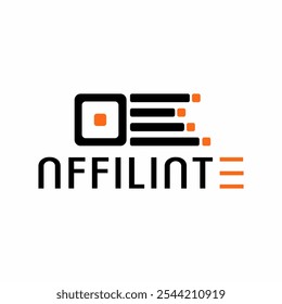 Professionnel digital marketing logo partenaire affilié, ce logo est utilisé pour les entreprises de programme partenaire affilié