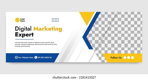 Professional digital marketing agency banner template