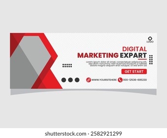 Professional Digital Marketing Expert Facebook Cover Design