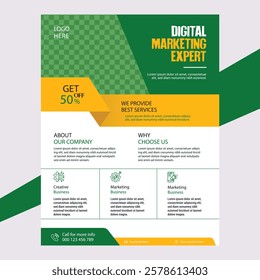 Professional Digital Marketing Flyer Template for Effective Campaigns