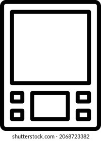 Professional Digital Pocket Scale Concept, Portable balance device Vector Line Icon Design, Weight Measuring device Symbol, Mass balances Sign, Traditional scale Stock Illustration