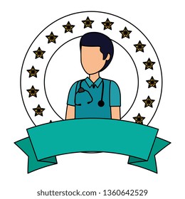 professional doctor avatar character