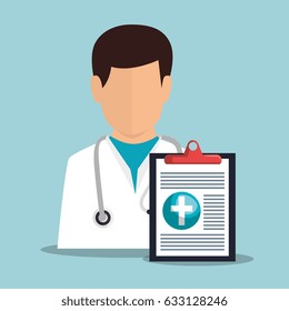 professional doctor avatar character
