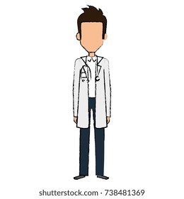 professional doctor avatar character
