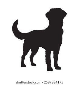 Professional Dog Silhouette Vector - Ideal for Web Design
