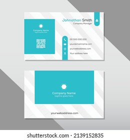 Vector libre de plantilla de diseño de tarjeta profesional de doble cara para tarjetas de visita