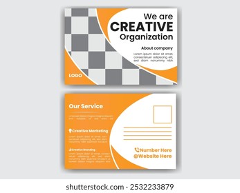 professional double sided business postcard template