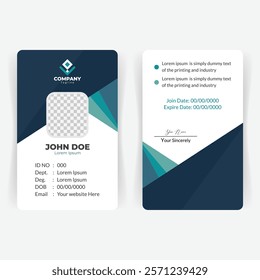 Professional Double-Sided ID Card Layout