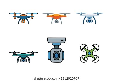 Professional drone camera illustration highlighting aerial photography advanced imaging technology creative filming and breathtaking landscape perspectives effortlessly