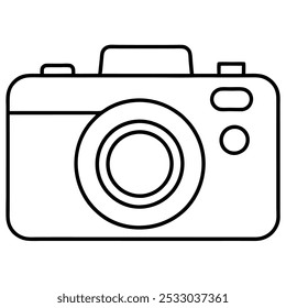 Professionelle DSLR-Kamera, Vektorgrafik