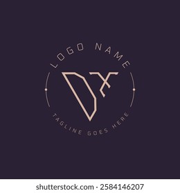 Professional DX Logo. Modern Minimal DX Letter Monogram Emblem for Premium Branding