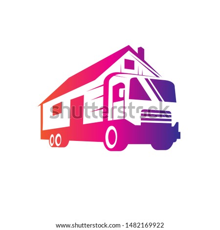 A professional and dynamic vector logo for a moving and delivery service. The design features a fast truck integrated with a house silhouette and motion lines to represent speed, safety, and efficient home relocation. Perfect for logistics companies, moving agencies, transportation services, and storage businesses looking for a trustworthy and energetic visual identity.