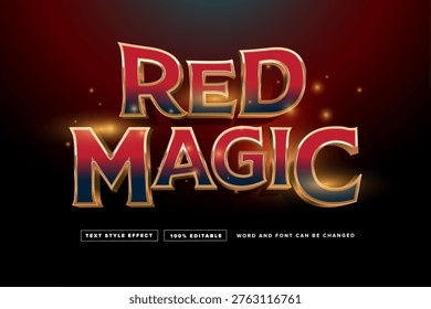 Professional editable 3D text style template titled 