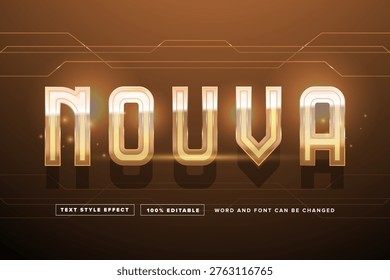 Professional editable 3D text style template titled 