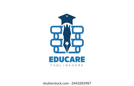 Professional Education Logo Design Template, Vector Illustration.