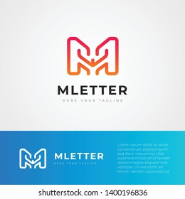 Professional Electra M Letter Logo Design Illustrations 