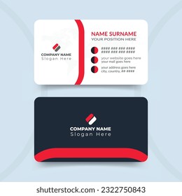 Professional elegant business card template