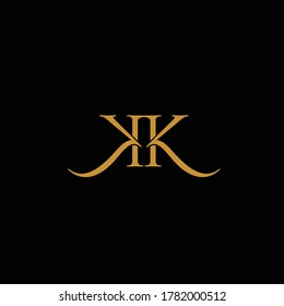 professional and elegant design initial letter KK