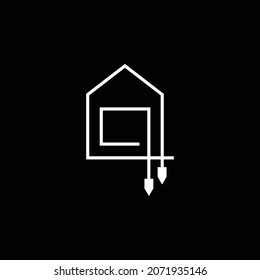 Professional elegant latest artistic letter  AA A black and white color
