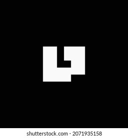 Professional elegant latest artistic letter  L black and white color
