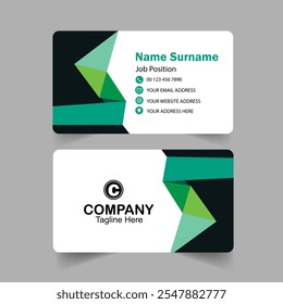 Professional elegant modern business card template.