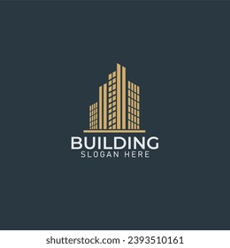 Professional, elegant and modern real estate building logo logo for construction company. Fully editable and scalable vector logo design templates. Use for your company or business.