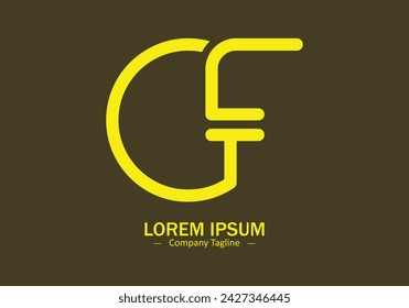 Professional elegant trendy awesome artistic G F F G initial based Alphabet icon logo