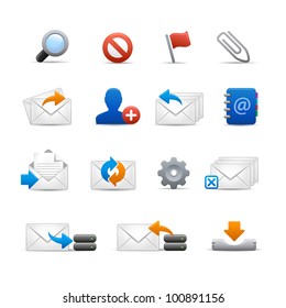 Professional e-mail Icons - Set 3 of 3 // Soft Series