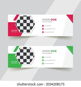 professional Email Signature Design, Modern Email Signature Design template