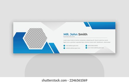 Plantilla de diseño de firmas de correo electrónico profesional para empresas y empresas.