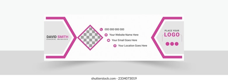 Professional Email Signature Design Template.
