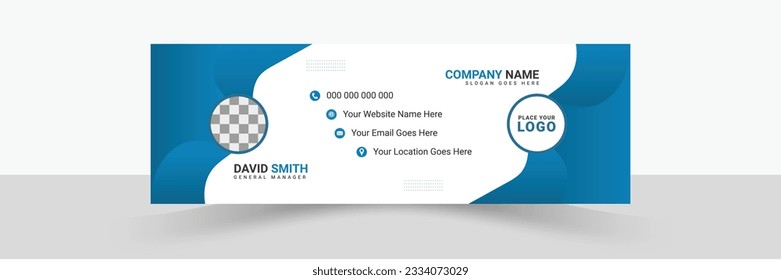 Professional Email Signature Design Template.