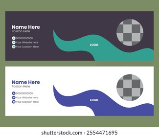 professional email signature design template
