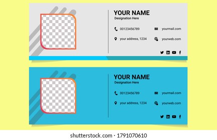 professional email signature template Design 