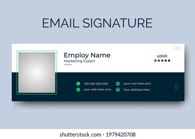 Professional Email Signature Template Design