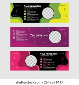 Professional Email Signature Template Design for Creative Business