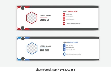 Professional Email Signature Template layout. 