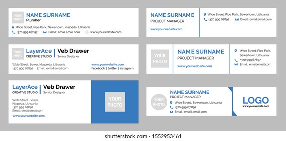 Professional Email Signature Templates Collection