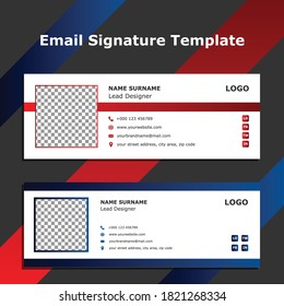 Professional Email Signature Templates. Official business visit cards for webmail user interface. Business uix for corporate or personal webmail vector web design projects