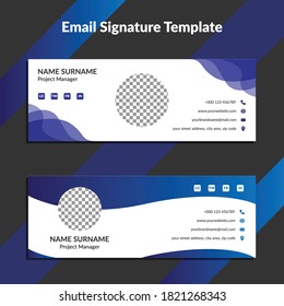 Professional Email Signature Templates. Official business visit cards for webmail user interface. Business uix for corporate or personal webmail vector web design projects