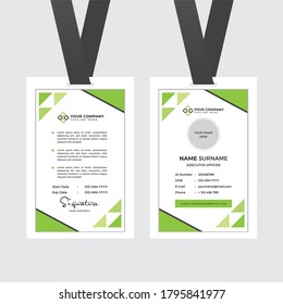 Professional Employee ID Card Template Vector