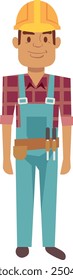 Profesional ingeniero trabajador. Reparador o personaje de constructor