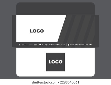 Professional  envelop Blank stationery and corporate identity templates.