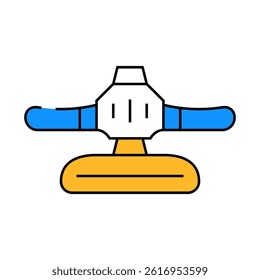 professional equipment for car polishing line icon vector. professional equipment for car polishing sign. isolated symbol illustration