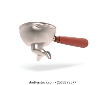 Professional Espresso Portafilter 3D Vector Icon
