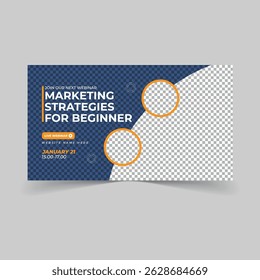 Professional Event Banner for Virtual Conferences and Corporate Presentations - Powered by Shutterstock - Get 15% off with code: PIKWIZARD15