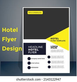Professional event hotel flyer design