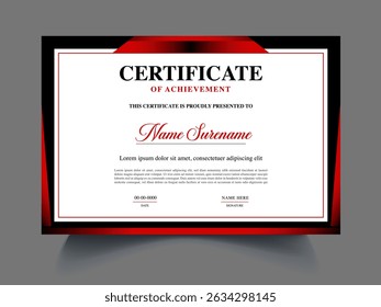 Professional exclusive unique modern Certificate design template