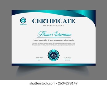 Professional exclusive unique modern Certificate design template