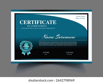 Professional exclusive unique modern Certificate design template